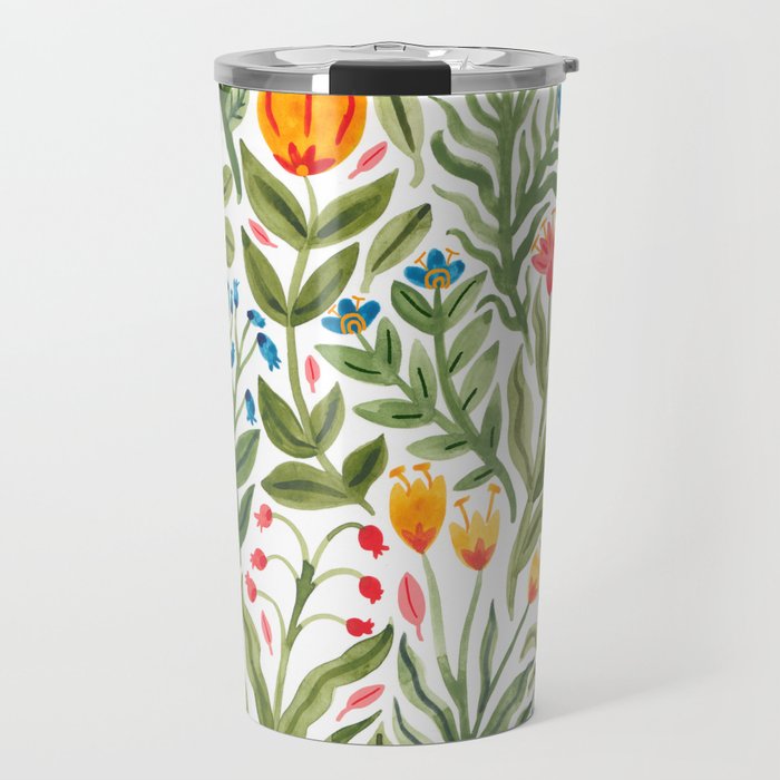 Blooming Flowers Travel Mug Gallery Image 1