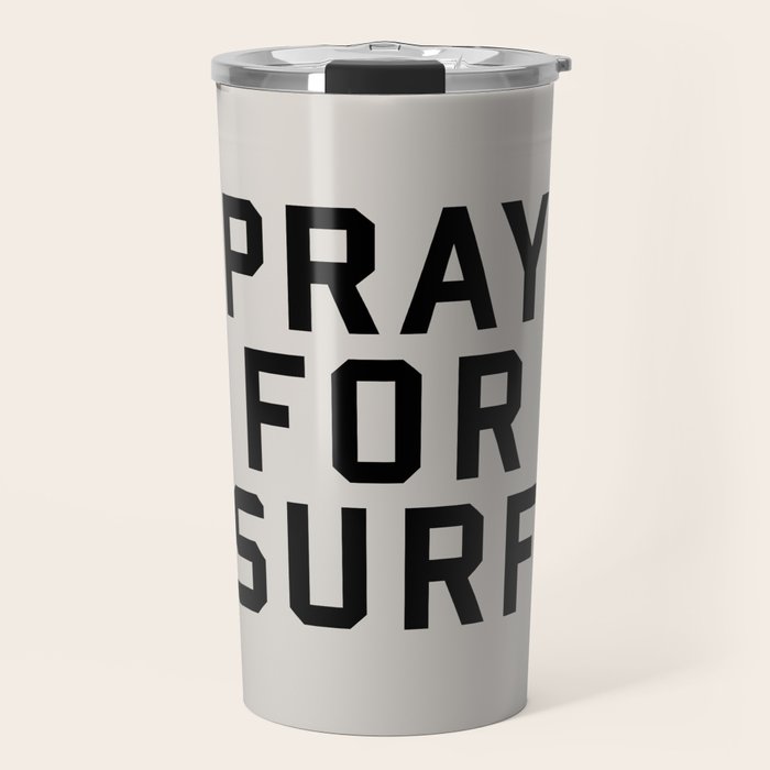 Pray For Surf Travel Mug Gallery Image 1