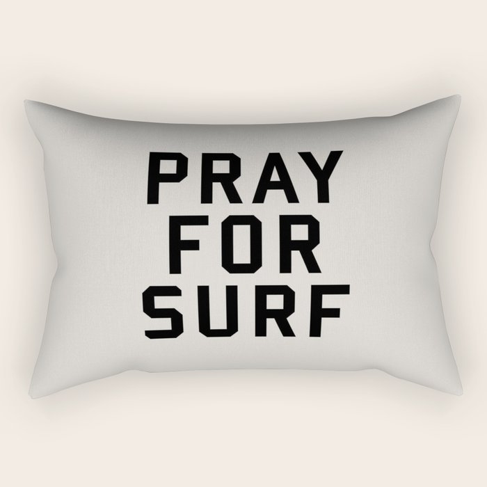 Pray For Surf Rectangular Pillow Gallery Image 2