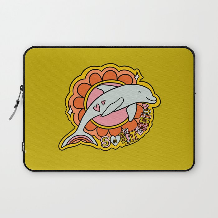 Sagittarius Dolphin Laptop Sleeve Gallery Image 1