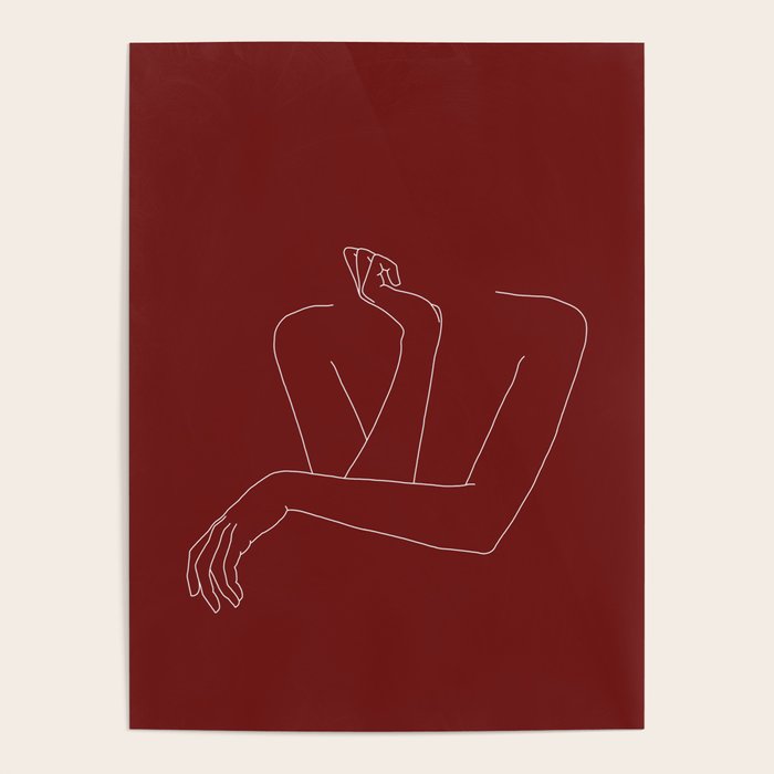 Crossed arms illustration - Anna Red Poster Gallery Image 4