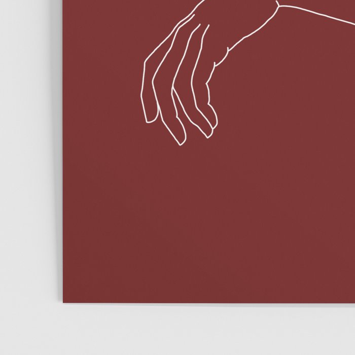 Crossed arms illustration - Anna Red Poster Gallery Image 3