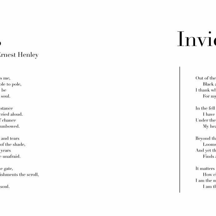 Invictus by William Ernest Henley Coffee Mug Gallery Image 2