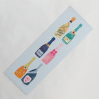 Champagne Bottles - Blue Ver. Yoga Mat Gallery Image 1