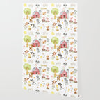 Watercolor Farm Animals Wallpaper Gallery Image 2