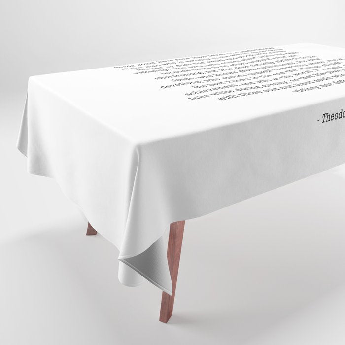 Man In The Arena Theodore Roosevelt Tablecloth Gallery Image 1