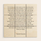 Man In The Arena Theodore Roosevelt Wood Wall Art Gallery Image 1