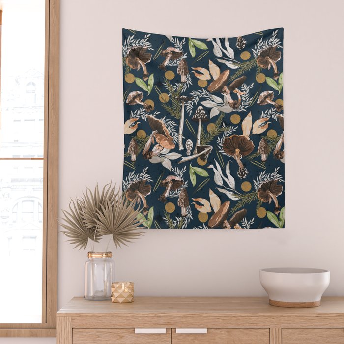 Nighttime autumn nature DB Wall Tapestry Gallery Image 2