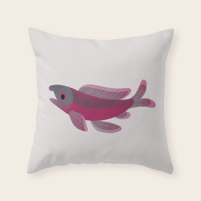 Salmon Throw Pillow Gallery Image 6