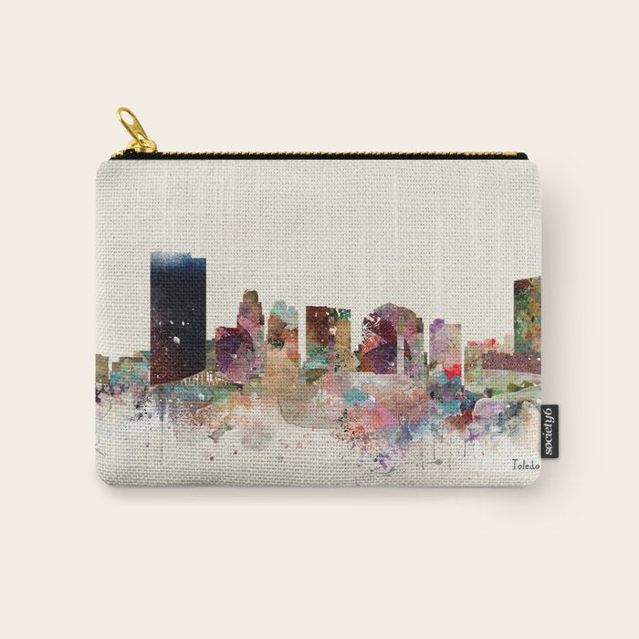 toledo ohio skyline Carry All Pouch Gallery Image 1