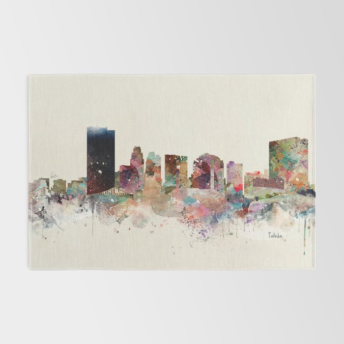 toledo ohio skyline Rug Gallery Image 2