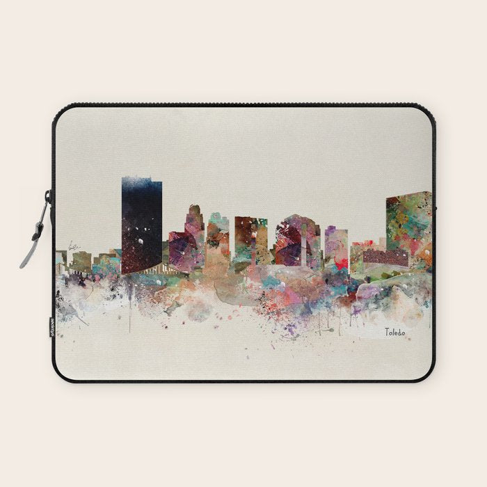 toledo ohio skyline Laptop Sleeve Gallery Image 1