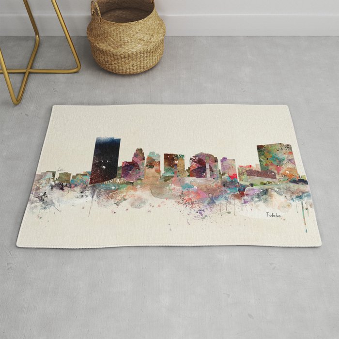 toledo ohio skyline Rug Gallery Image 1