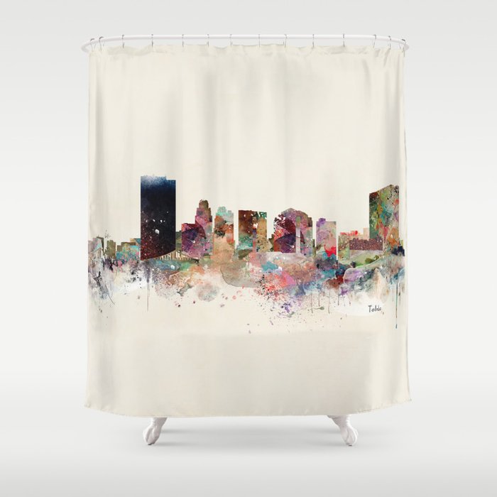 toledo ohio skyline Shower Curtain Gallery Image 1
