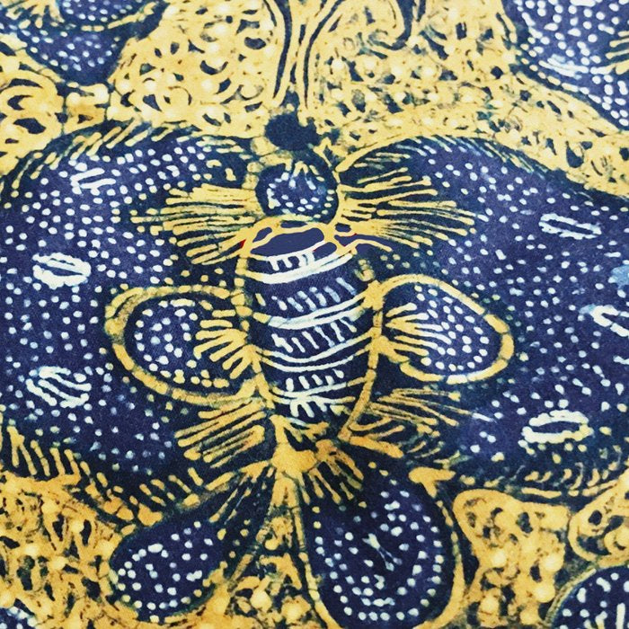 Vintage Indonesian Batik Butterfly Print Coffee Mug Gallery Image 2