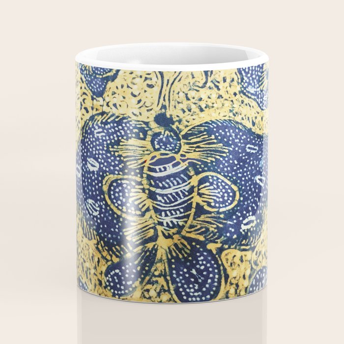 Vintage Indonesian Batik Butterfly Print Coffee Mug Gallery Image 4