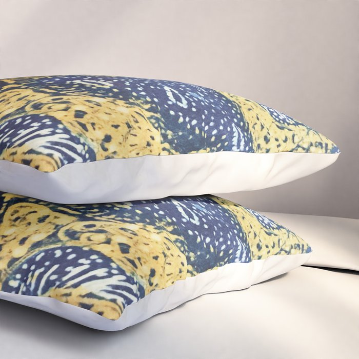 Vintage Indonesian Batik Butterfly Print Pillow Sham Gallery Image 3