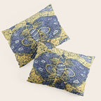 Vintage Indonesian Batik Butterfly Print Pillow Sham Gallery Image 3