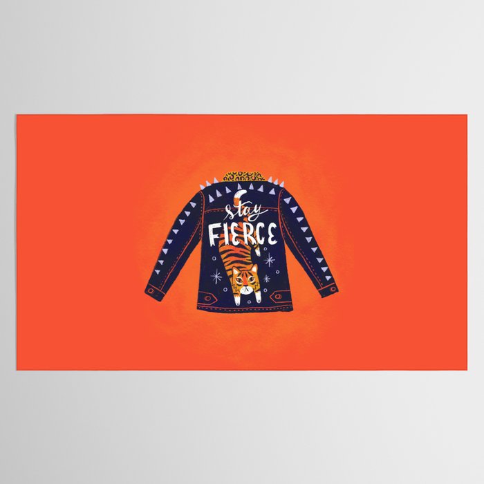 Stay Fierce Tiger Jacket Tablecloth Gallery Image 2