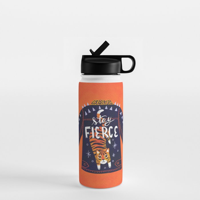 Stay Fierce Tiger Jacket Water Bottle