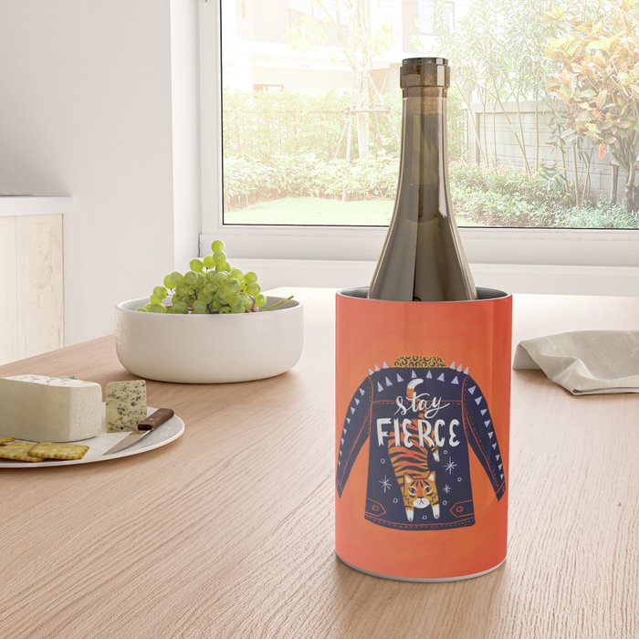Stay Fierce Tiger Jacket Wine Chiller Gallery Image 4