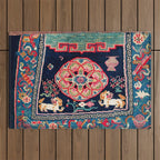 Shigatse Makden South Tibetan Buddhist Saddle Cover Print Outdoor Rug Gallery Image 1