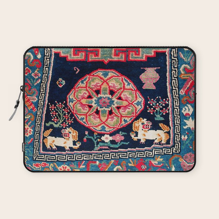Shigatse Makden South Tibetan Buddhist Saddle Cover Print Laptop Sleeve Gallery Image 1