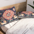 Shigatse Makden South Tibetan Buddhist Saddle Cover Print Pillow Sham Gallery Image 2