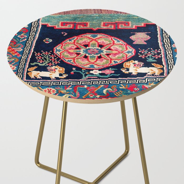Shigatse Makden South Tibetan Buddhist Saddle Cover Print Side Table Gallery Image 2