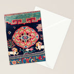 Shigatse Makden South Tibetan Buddhist Saddle Cover Print Stationery Card Gallery Image 2