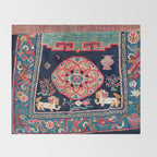Shigatse Makden South Tibetan Buddhist Saddle Cover Print Throw Blanket Gallery Image 2