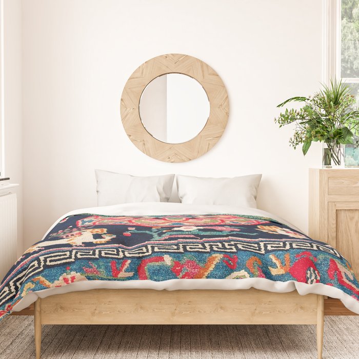 Shigatse Makden South Tibetan Buddhist Saddle Cover Print Duvet Cover Gallery Image 3