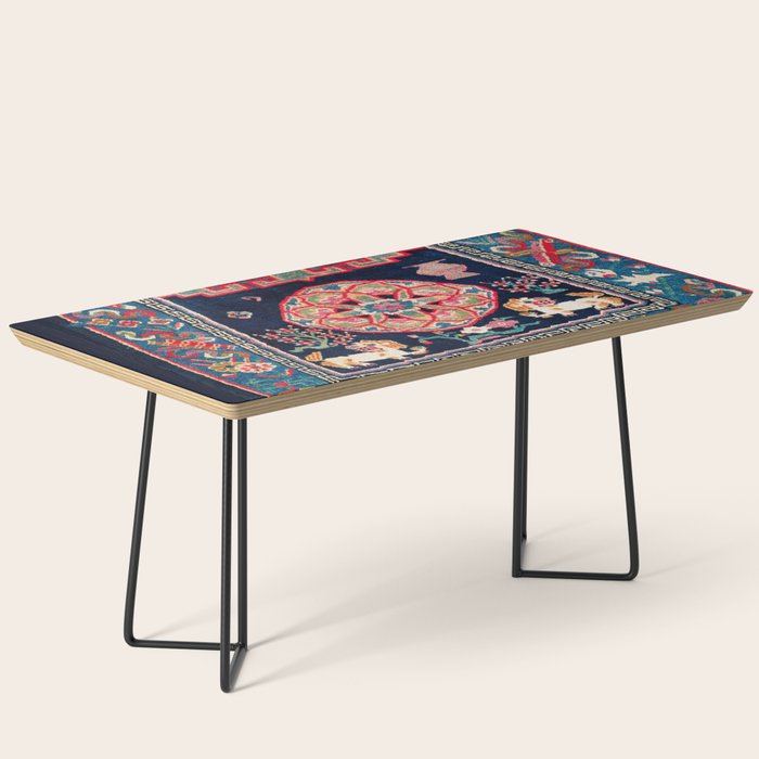 Shigatse Makden South Tibetan Buddhist Saddle Cover Print Coffee Table Gallery Image 1