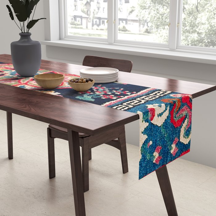 Shigatse Makden South Tibetan Buddhist Saddle Cover Print Table Runner Gallery Image 2