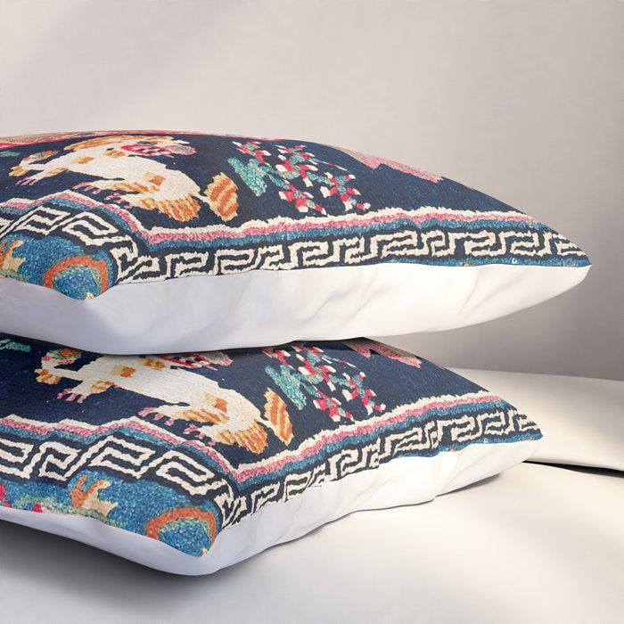 Shigatse Makden South Tibetan Buddhist Saddle Cover Print Pillow Sham Gallery Image 3