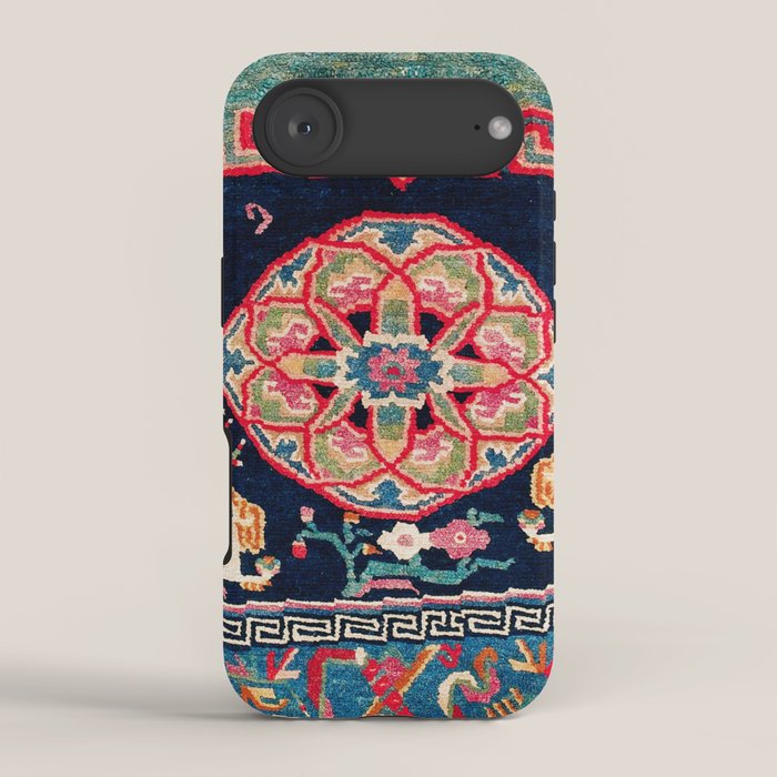 Shigatse Makden South Tibetan Buddhist Saddle Cover Print iPhone Case Gallery Image 2
