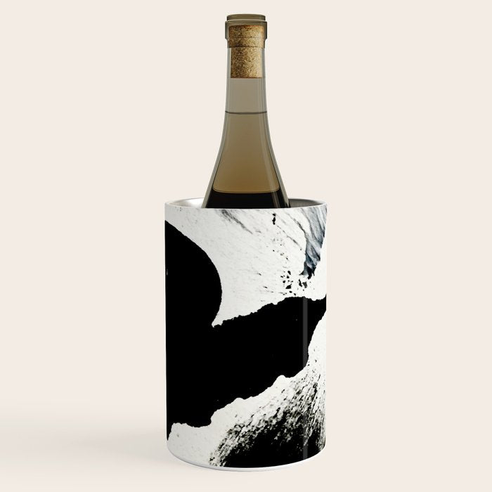 Armor [8]: a minimal abstract piece in black white and gold by Alyssa Hamilton Art Wine Chiller Gallery Image 2