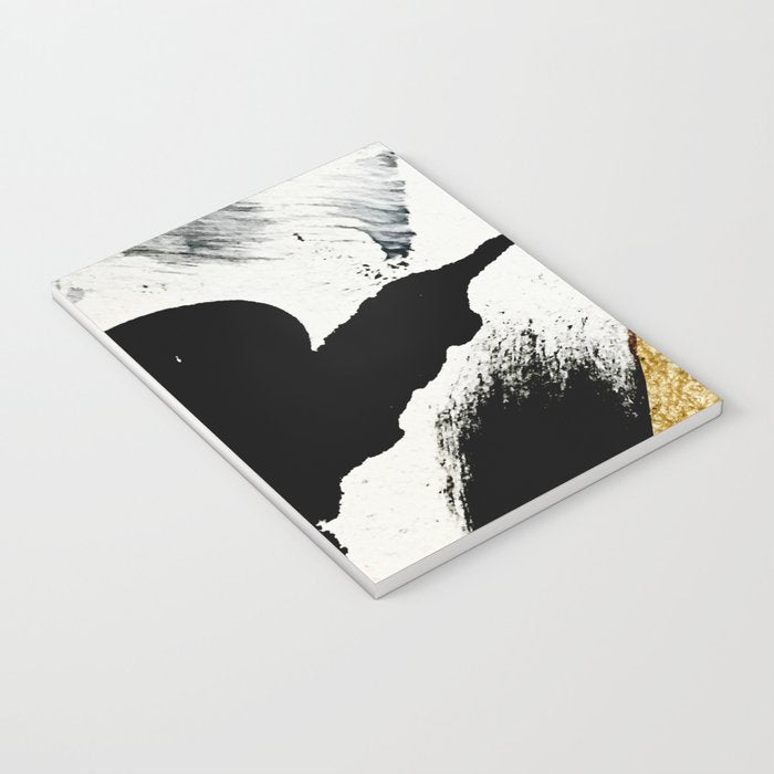Armor [8]: a minimal abstract piece in black white and gold by Alyssa Hamilton Art Notebook Gallery Image 3