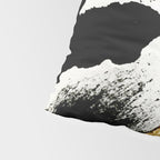 Armor [8]: a minimal abstract piece in black white and gold by Alyssa Hamilton Art Pillow Sham Gallery Image 4