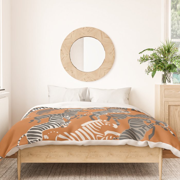 Zebra Race Duvet Cover Gallery Image 3