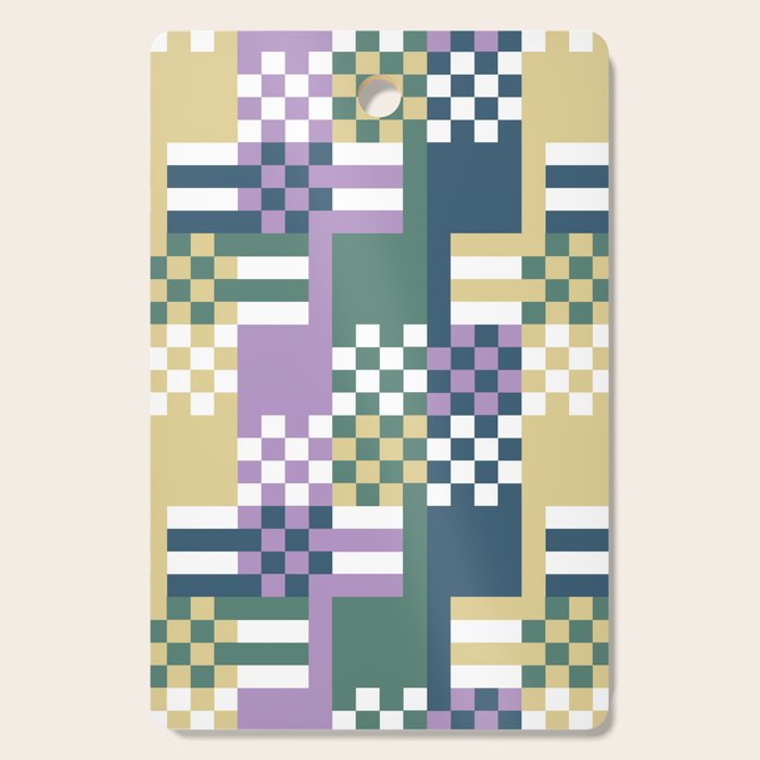 Abstract Block Mosaic R Cutting Board Gallery Image 1