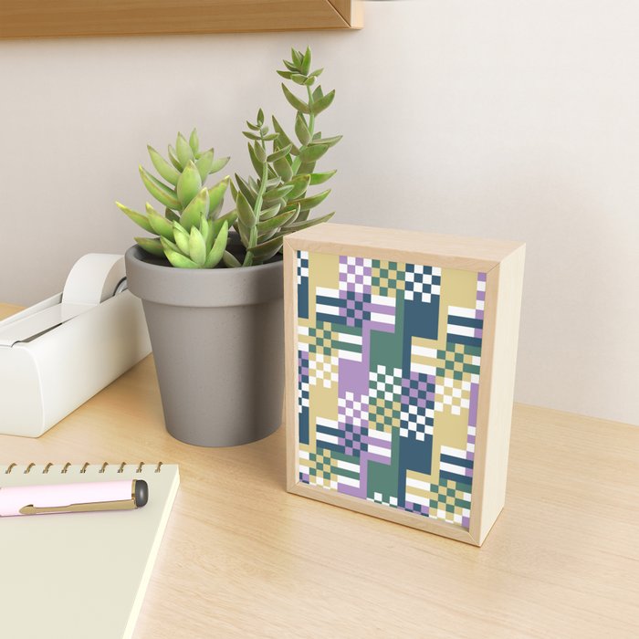 Abstract Block Mosaic R Mini Art Print Gallery Image 2