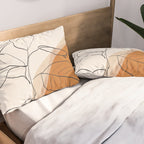 Minimal Plant Abstract Art Pillow Sham Gallery Image 2