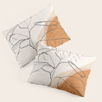 Minimal Plant Abstract Art Pillow Sham Gallery Image 3