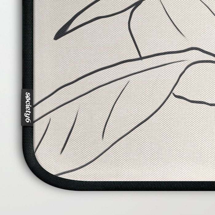 Minimal Plant Abstract Art Laptop Sleeve Gallery Image 3