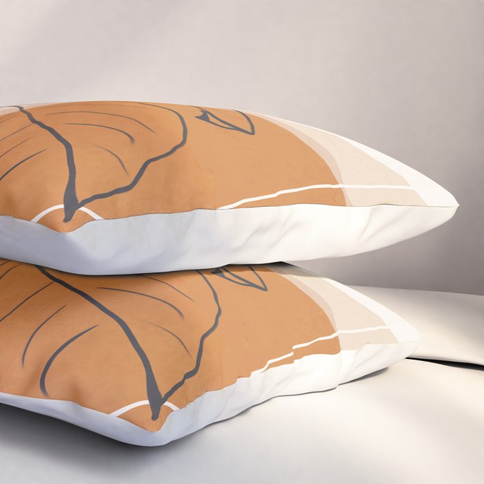 Minimal Plant Abstract Art Pillow Sham Gallery Image 3