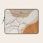 Minimal Plant Abstract Art Laptop Sleeve Gallery Image 1