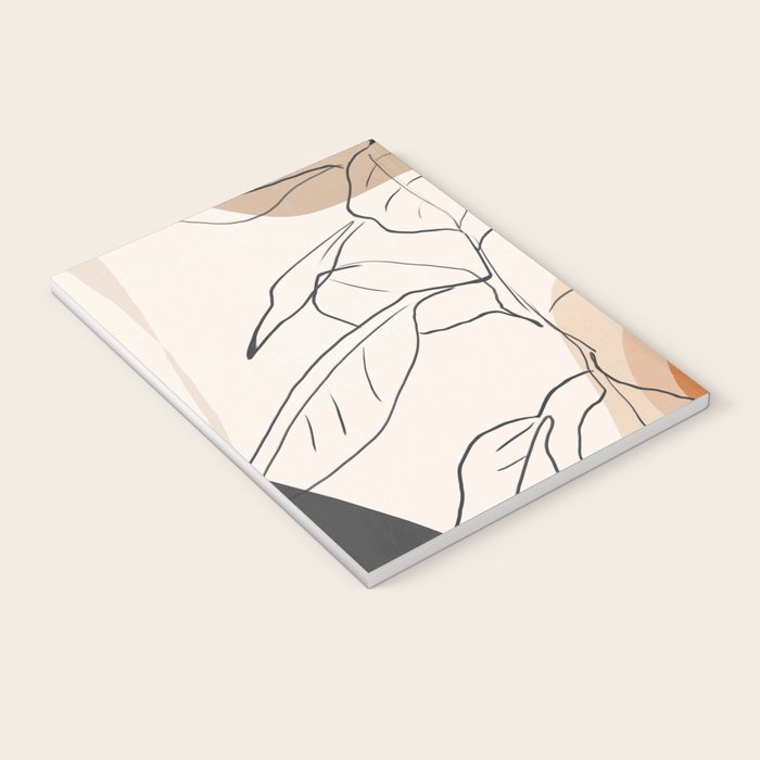 Minimal Plant Abstract Art Notebook Gallery Image 3