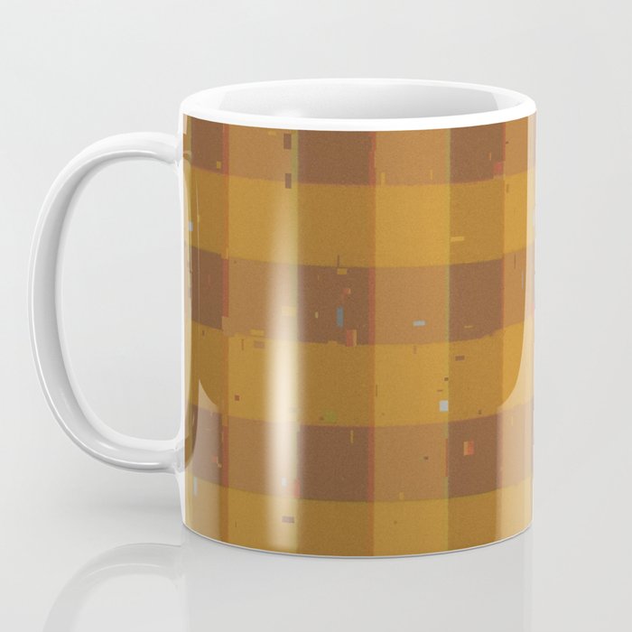 Golden gingham Coffee Mug Gallery Image 3