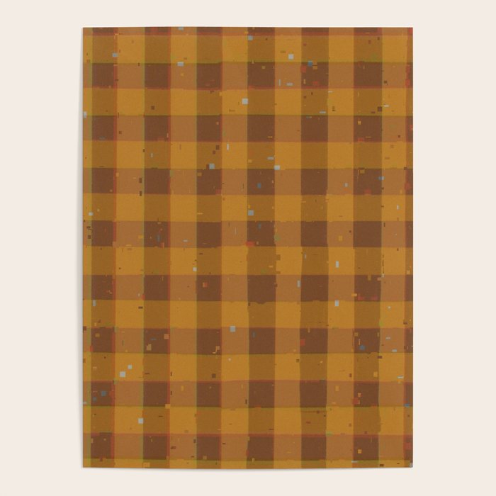 Golden gingham Poster Gallery Image 4